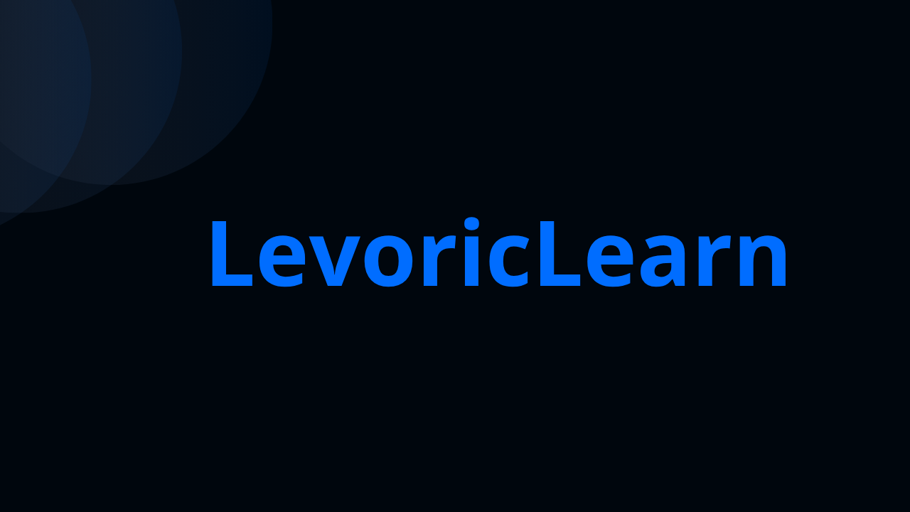 LevoricLearn Community