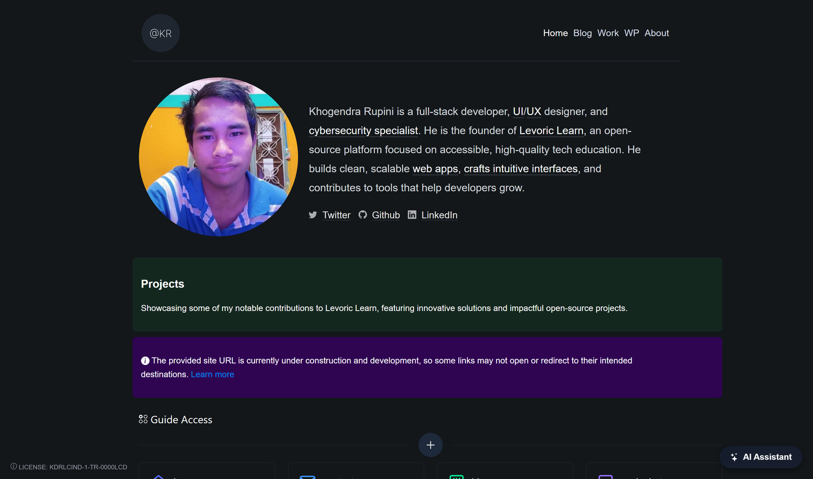 Professional Portfolio Templates - @KDR