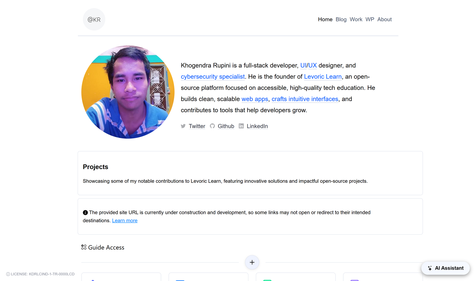 Professional Portfolio Templates - @KDR